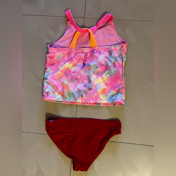 Tankini swimsuit, Wonder Nation Girls Unicorn M (7-8 UPF 50+. 2 Pieces Pink/red‎ - Picture 8 of 13